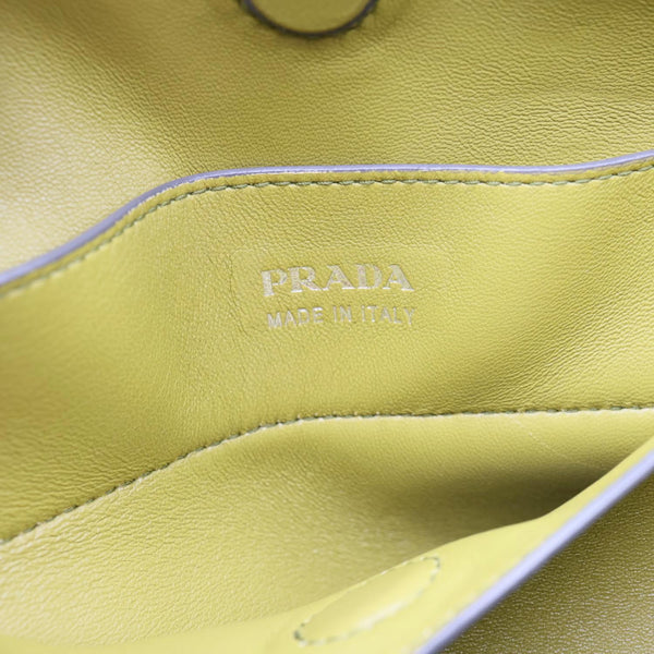 PRADA Double Handle Saffiano Leather Tote Bag Grey