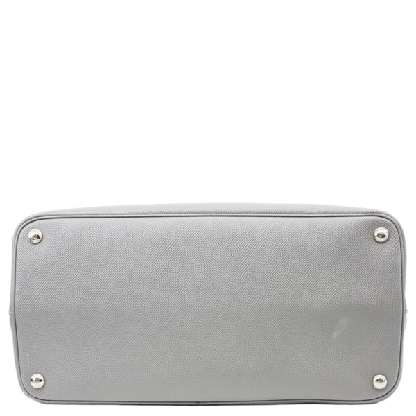 PRADA Double Handle Saffiano Leather Tote Bag Grey
