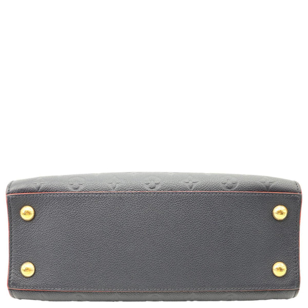 LOUIS VUITTON Pont Neuf MM Empreinte Leather Satchel Bag Marine Rouge