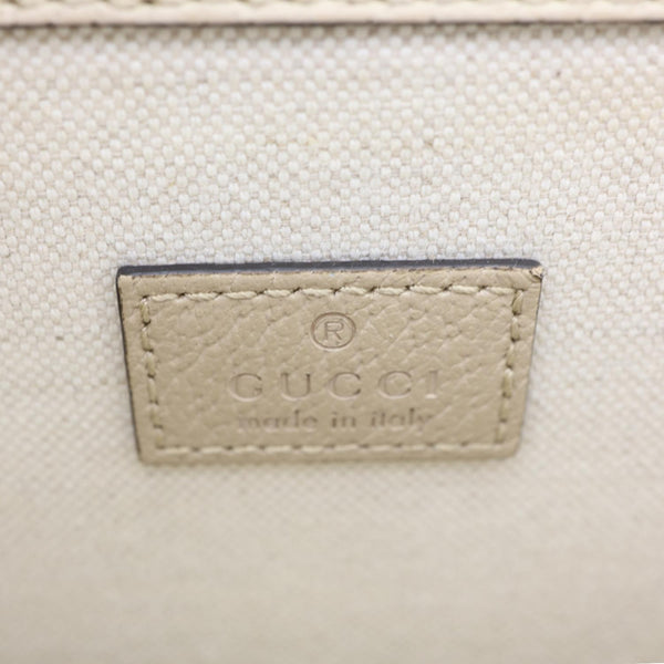 GUCCI Dionysus Small GG Supreme Shoulder Bag Beige 499623