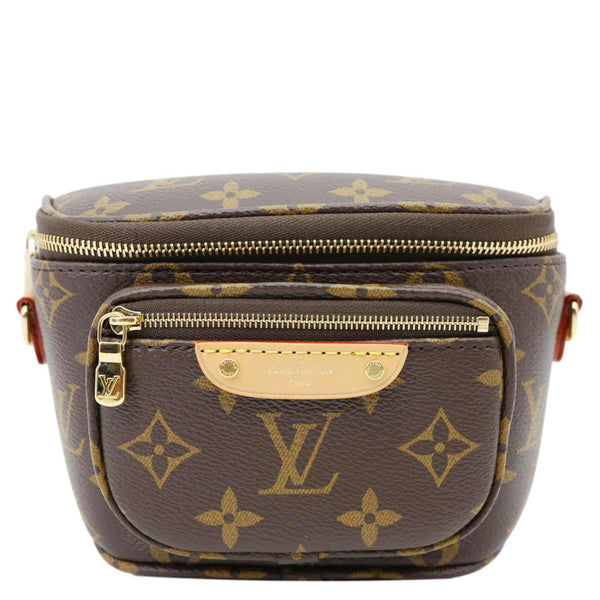 LOUIS VUITTON Mini Monogram Canvas Bumbag Brown