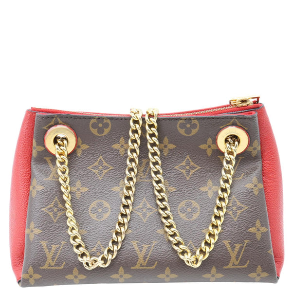 LOUIS VUITTON Surene BB Monogram Canvas Shoulder Bag Red