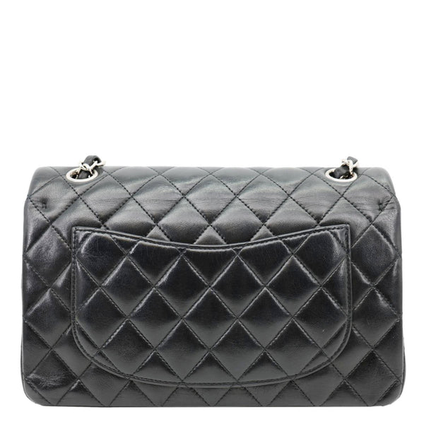 CHANEL Classic Double Flap Leather Shoulder Bag Black 18456520
