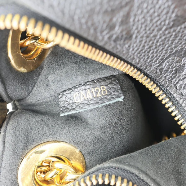 LOUIS VUITTON Surene BB Empreinte Leather Shoulder Bag Black