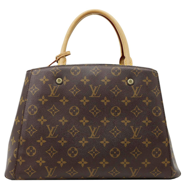 LOUIS VUITTON Montaigne MM Monogram Canvas Shoulder Bag Brown
