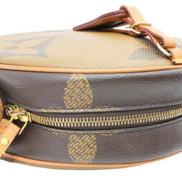 LOUIS VUITTON Boite Chapeau Souple Reverse Monogram Canvas Shoulder Bag Brown