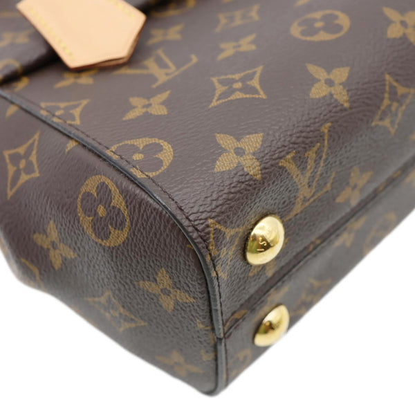 LOUIS VUITTON Cluny MM Monogram Canvas Crossbody Bag Brown