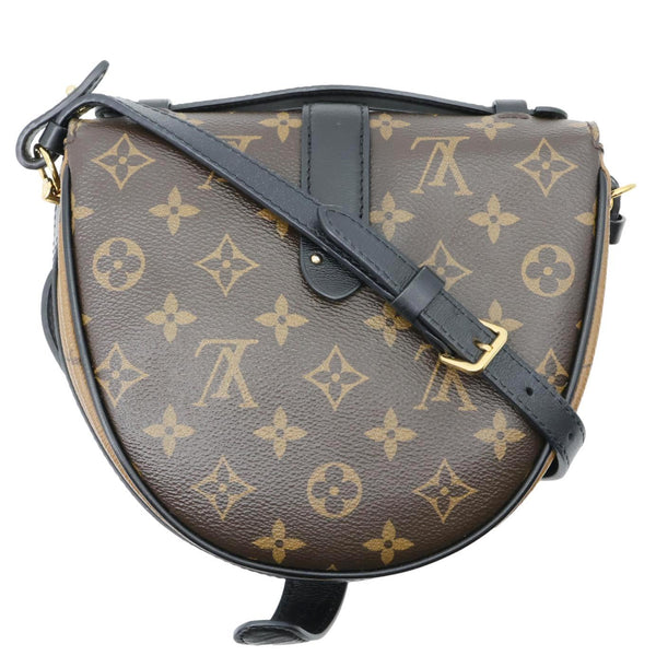 LOUIS VUITTON Chantilly Lock Reverse Monogram Canvas Shoulder Bag Black