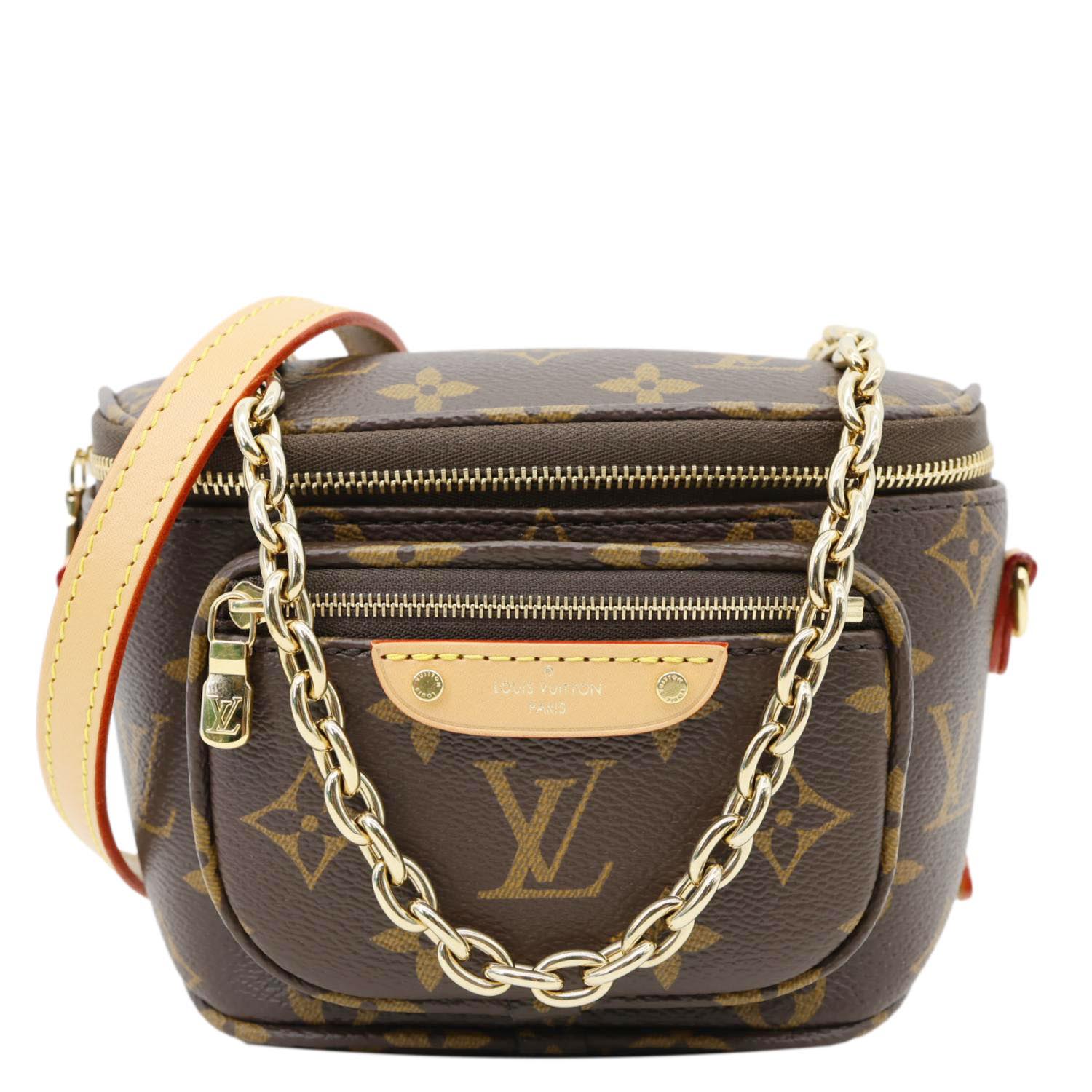 LOUIS VUITTON Mini Monogram Canvas Bumbag Brown
