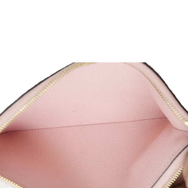 LOUIS VUITTON Trio By The Pool Giant Monogram Empreinte Leather Pouch Pink