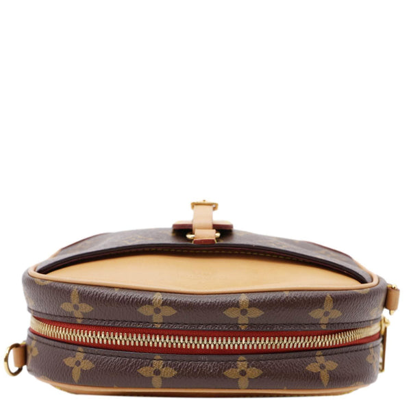 LOUIS VUITTON Deauville Mini Monogram Canvas Shoulder Bag Brown