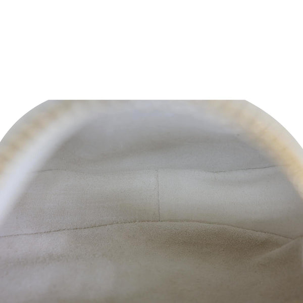 CELINE Teen Lulu Leather Shoulder Bag White