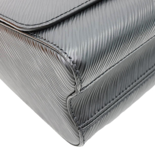 LOUIS VUITTON Twist MM Epi Leather Chain Shoulder Bag Black