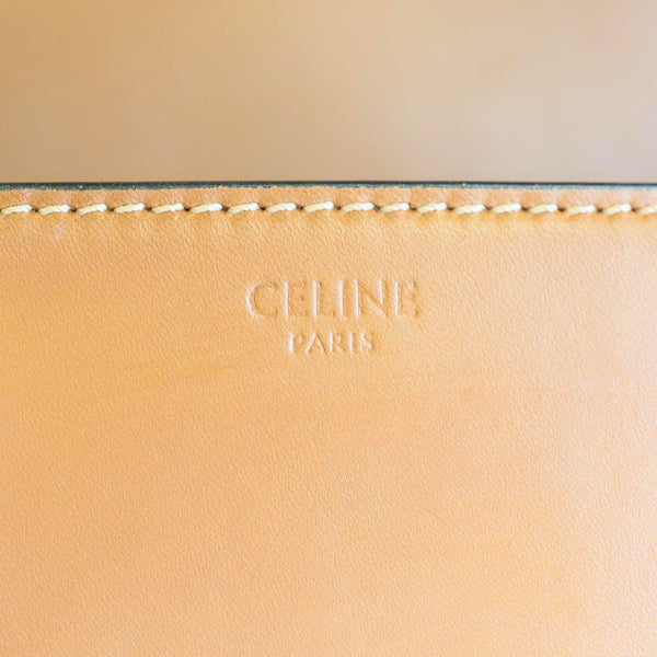 CELINE Triomphe Leather Shoulder Bag Brown