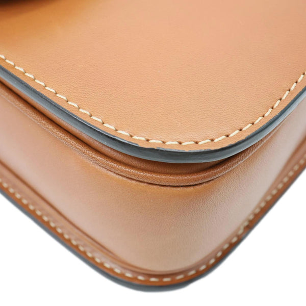 CELINE Triomphe Leather Shoulder Bag Brown