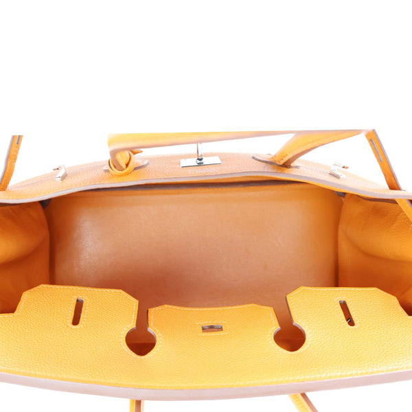 HERMES Birkin 35 Togo Leather Tote Bag Orange