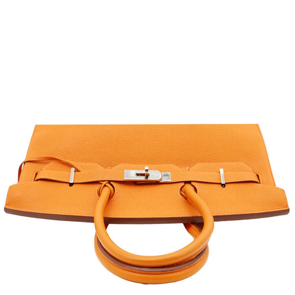 HERMES Birkin 35 Togo Leather Tote Bag Orange