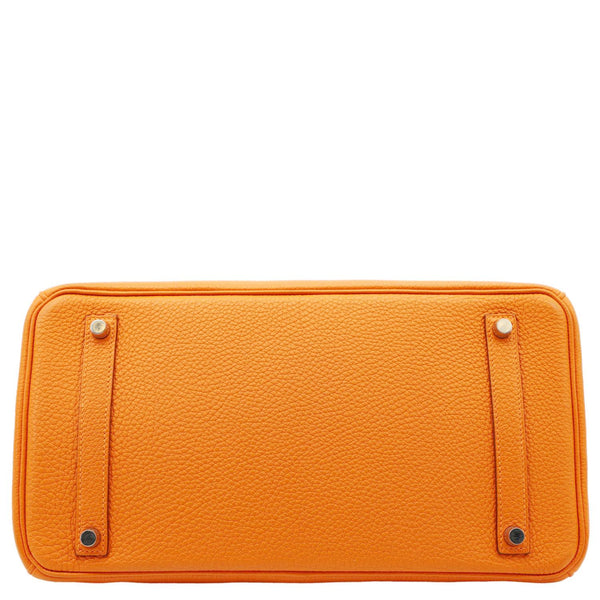HERMES Birkin 35 Togo Leather Tote Bag Orange