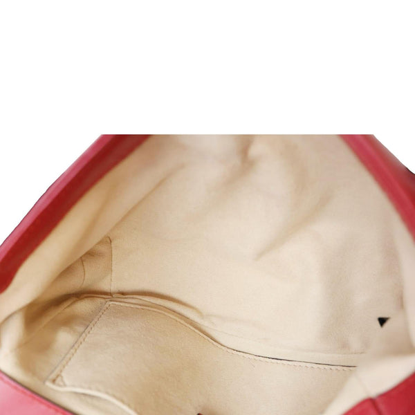 GUCCI Marmont Small Matelasse Leather Crossbody Bag Red 446744