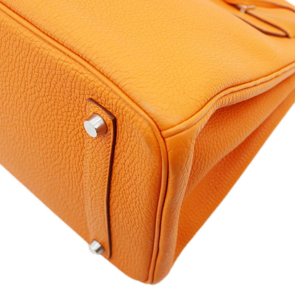 HERMES Birkin 35 Togo Leather Tote Bag Orange
