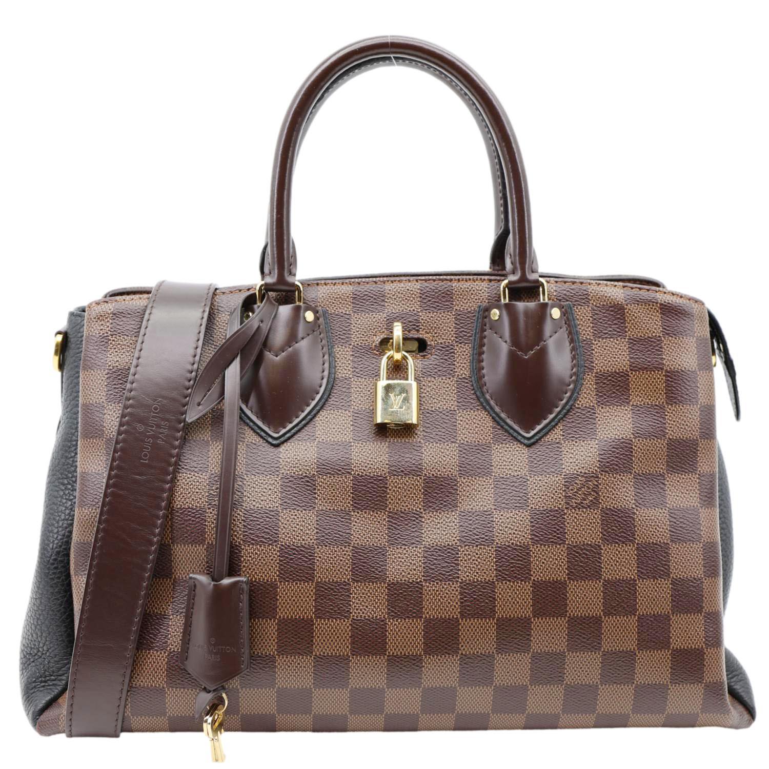 LOUIS VUITTON Normandy Damier Ebene Satchel Shoulder Bag Brown