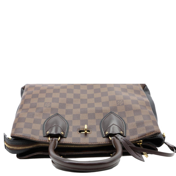 LOUIS VUITTON Normandy Damier Ebene Satchel Shoulder Bag Brown
