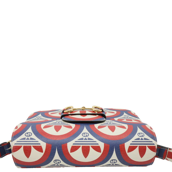 GUCCI x Adidas Horsebit 1955 Leather Shoulder Bag Red 602204