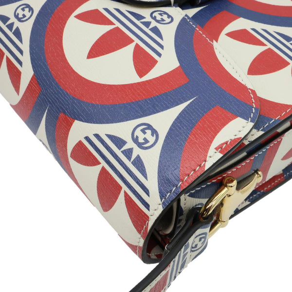 GUCCI x Adidas Horsebit 1955 Leather Shoulder Bag Red 602204