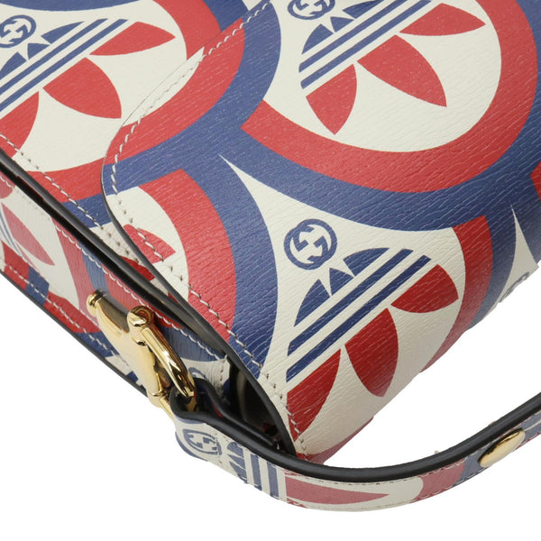 GUCCI x Adidas Horsebit 1955 Leather Shoulder Bag Red 602204