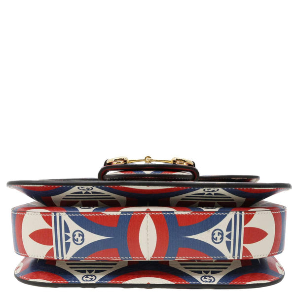 GUCCI x Adidas Horsebit 1955 Leather Shoulder Bag Red 602204