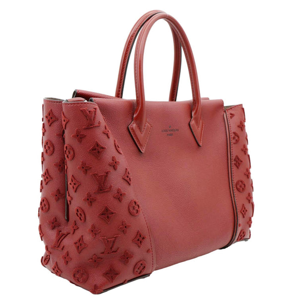 LOUIS VUITTON W PM Veau Cachemire Calfskin Tote Bag Maroon