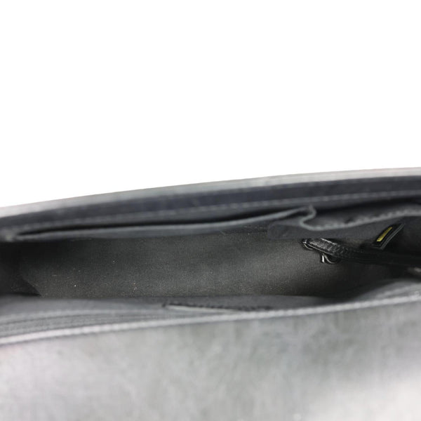 CHANEL Boy New Medium Wild Stitch Leather Shoulder Bag Black