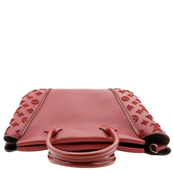 LOUIS VUITTON W PM Veau Cachemire Calfskin Tote Bag Maroon