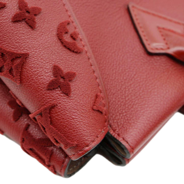 LOUIS VUITTON W PM Veau Cachemire Calfskin Tote Bag Maroon