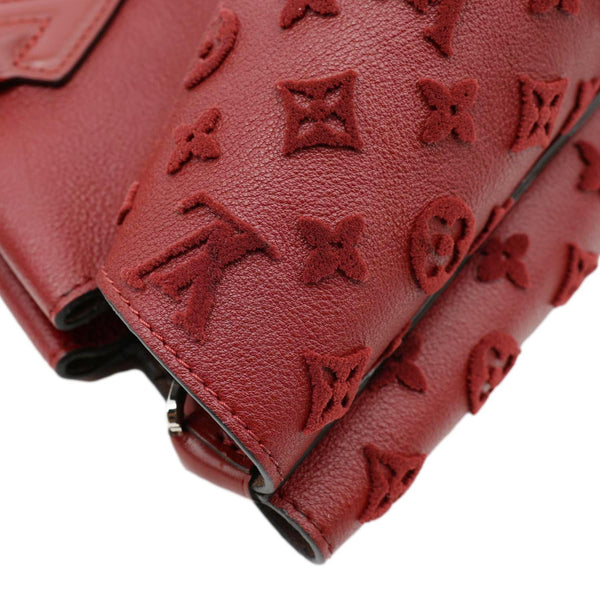 LOUIS VUITTON W PM Veau Cachemire Calfskin Tote Bag Maroon