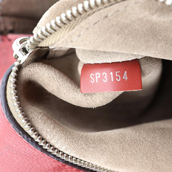 LOUIS VUITTON W PM Veau Cachemire Calfskin Tote Bag Maroon