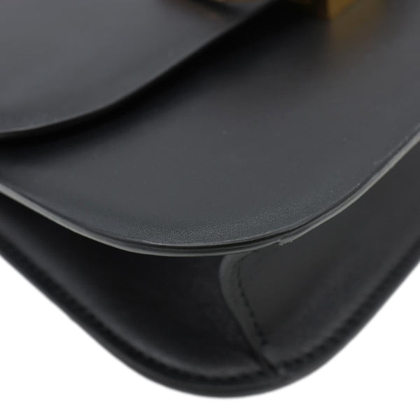 VALENTINO VLOCK Chain Small Leather Shoulder Bag Black