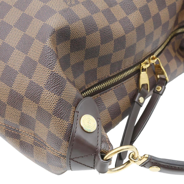 LOUIS VUITTON Duomo Damier Ebene Hobo Bag Brown