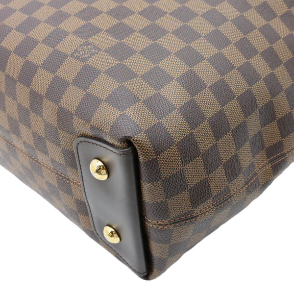 LOUIS VUITTON Duomo Damier Ebene Hobo Bag Brown