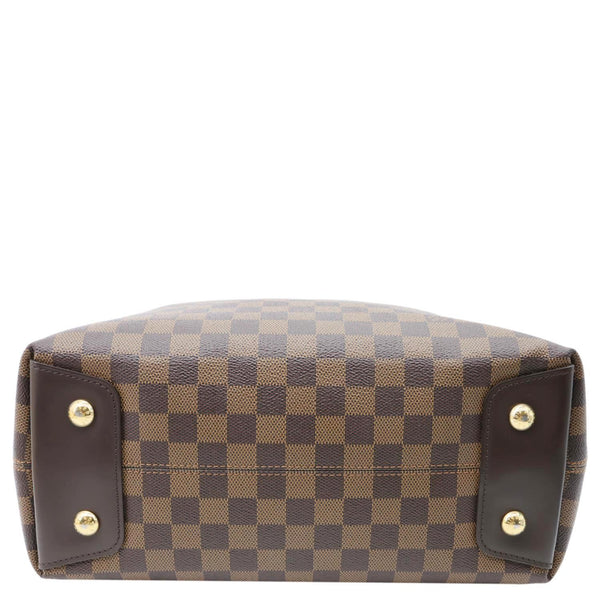 LOUIS VUITTON Duomo Damier Ebene Hobo Bag Brown