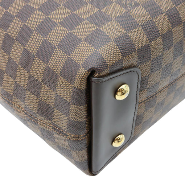 LOUIS VUITTON Duomo Damier Ebene Hobo Bag Brown