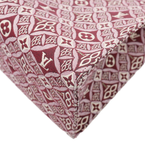 LOUIS VUITTON Since 1854 Onthego GM Jacquard Shoulder Bag Red