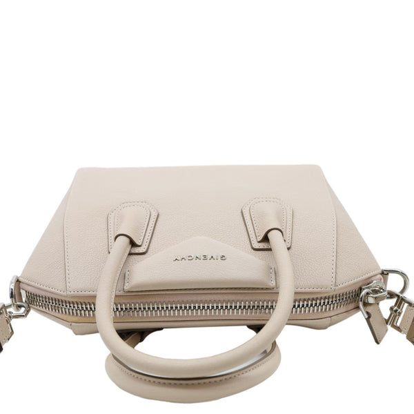 GIVENCHY Antigona Small Leather Shoulder Bag Cream