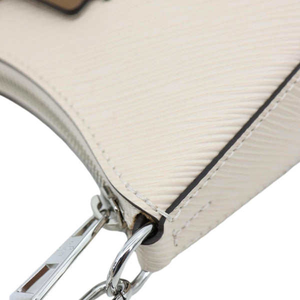 LOUIS VUITTON Marellini Epi Leather Shoulder Bag Quartz White