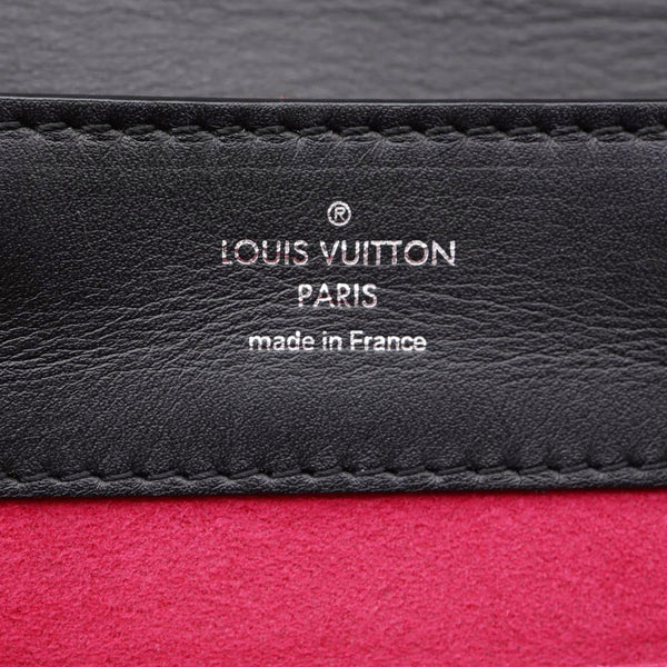 LOUIS VUITTON My Lockme Mini Soft Calfskin Pins Leather Backpack Black