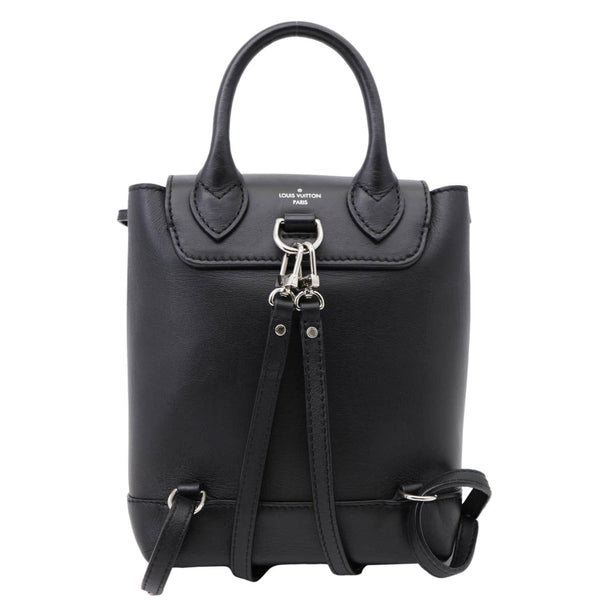 LOUIS VUITTON My Lockme Mini Soft Calfskin Pins Leather Backpack Black