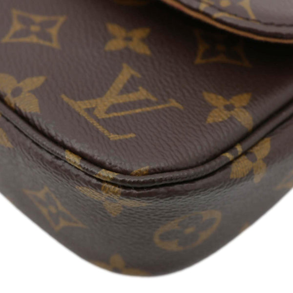 LOUIS VUITTON Ivy Monogram Canvas Wallet on Chain Brown