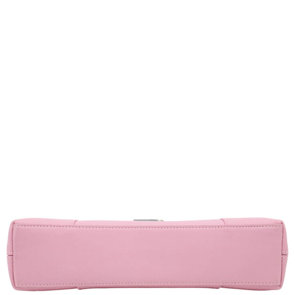 Balenciaga Downtown Hourglass Small Soft Leather Shoulder Bag Pink