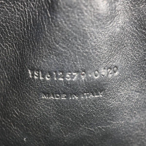 YVES SAINT LAURENT Lou Chevron Leather Camera Bag Black