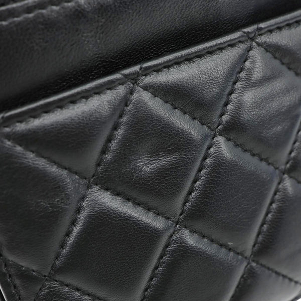 CHANEL WOC Wallet on Chain Leather Shoulder Bag Black